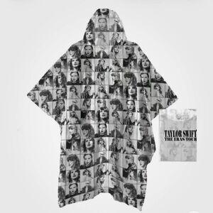 Official TAYLOR SWIFT The Eras Tour Hooded Rain Poncho with Pouch NEW